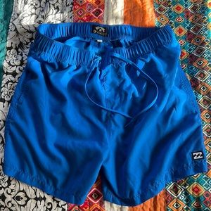 Men’s Billabong Blue Swim Trunks w/2 pockets
